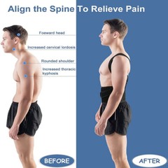 Posture Corrector Bad Back Support Brace Shoulder Scoliosis Lower Pain Relief