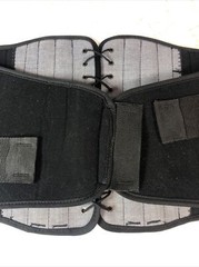 Curad Back Support Brace w/ Dual-Pulley System Small Medium Waist (28-36) BLACK