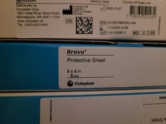 Brava 8×8 8″ Inch Protective Sheets Coloplast # 032205 X40 X8 Box’s X5 Per Box