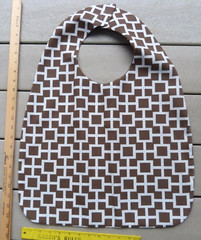 Adult Sized Bib Reversible Flowers & Fruit to Geometric Washable Nice for all!