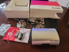 Bernafon Viron 9 miniRITE Hearing Aids Set – Size 312 – With Case & Accessories