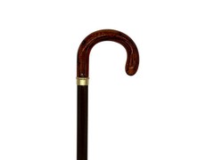 Classy Crook Handle Walking Cane in Tortoise Shell Effect from Italy