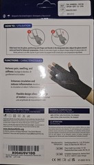 2 PAIR Dr. Arthritis Compression Gloves Doctor Developed Arthritis Fingerless SM