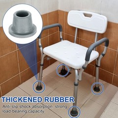 4Pcs Gray Replacement Feet Non Slip 1″ ID Rubber Suction Cup Chair Leg Caps