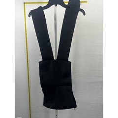 Unbranded Neoprene Waist Trainer Vest Sweat Body Shaper Black XL Zipper Strap