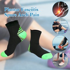 5 Pairs Compression Socks Plantar Fasciitis Arch Ankle Running Support Men Women