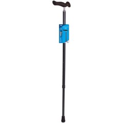 Carex Carbon Gray Comfort Grip Walking Cane Aluminum/Plastic 37