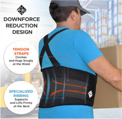 Fajas Para Hombres De Trabajo Soporte Con Tirantes Cinturones Ajustables Strap,L