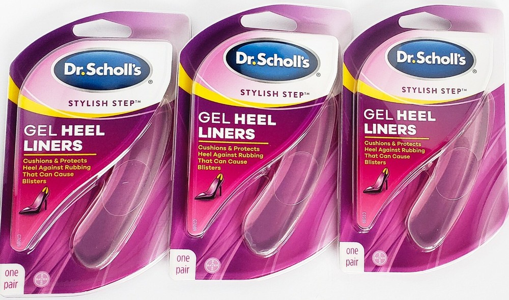 Dr Scholls Gel Heel Liners (Stylish Step) 3 Pack