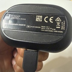 Oticon Charger miniRITE CC-1 Hearing Aid Charging Case USB Cable Tested