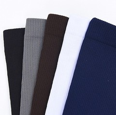 Compression Socks, 3 Pairs 3 Style 20-30mmHg Calf XXL, Black White Gray