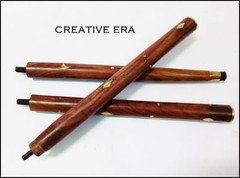 Vintage brass Wood Walking Stick Only For 3 Fold Cane Handle (Only wooden shaft)