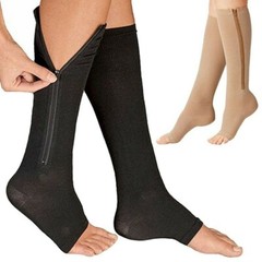 New Compression Copper Zipper Socks Men’s Women’s Graduated Support Stockings