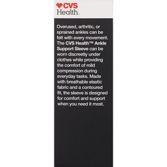CVS Health Ankle Support Sleeve with Mild Compression – Small- NEW