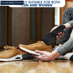 4-Layer Height Increase Insoles for Men & Women, 1.2-3.54 in 4-Layer, Black