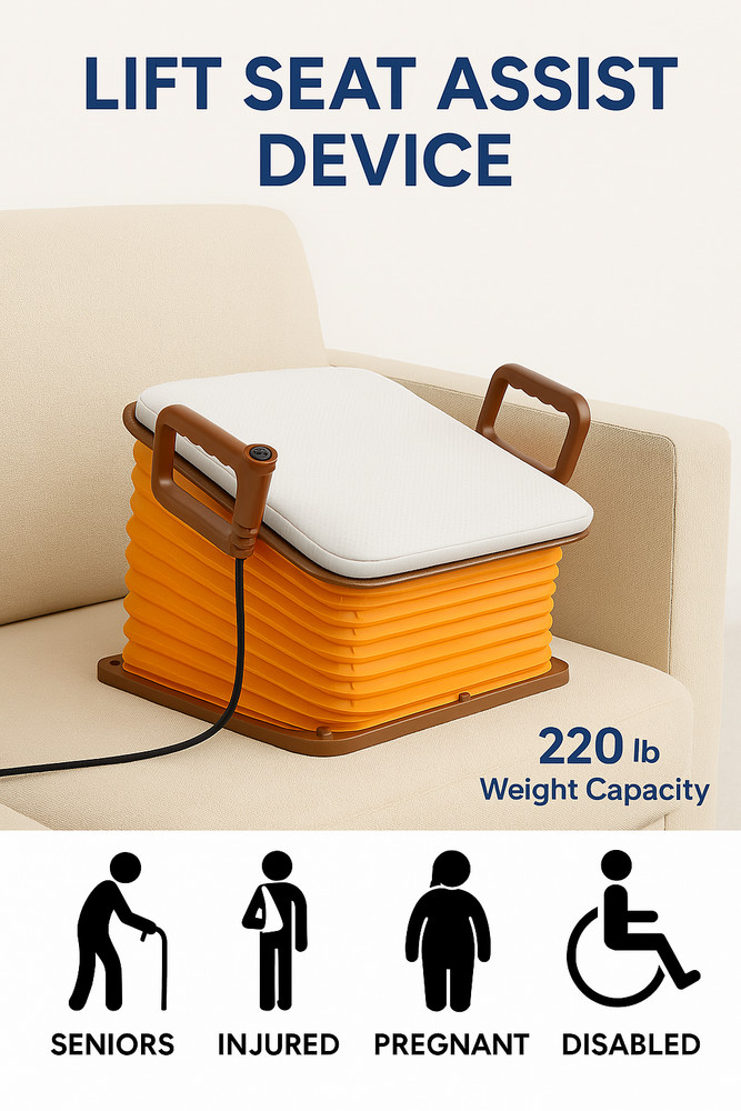 SeatLift Portable Lift Cushion | Electric Stand Assist | 220lbs | HSA & FSA