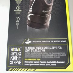 DonJoy Performance Bionic Drytex Knee Sleeve Size S (Left/Right) Color Black
