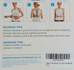 Posture Back Corrector Belt Brace For Help Correct Spine M 35-40 Inch Chest
