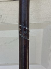 Vintage Wooden Walking Canes Curved Handle Lot Of 2