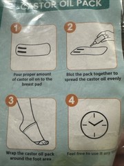 Castor Oil Pack Wrap Reusable Feet Brace Adjustable Acrylic Flannel…