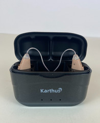 Karthus Advanced Rechargeable Hearing Aid Samba R11 Black/White – Beige OTC