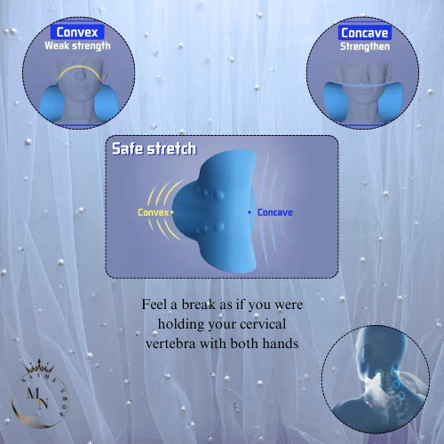 Cervical Neck Pillow Stretcher Traction Device Brace Support Pain Relief Massage