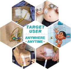 50 Pcs Waterproof Shower Protector Bandage 4X4 Inch For Chest Chemo Dialysis NEW