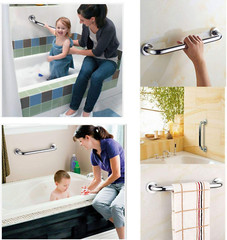 2 Pack 40 Inch Shower Grab Bar, SUS304 Stainless Steel Chrome Bathroom Grab Bar