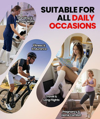 PULIOU Cooling Compression Socks for Women Men, 20-30 mmHg Circulation Knee High