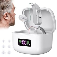 Rechargeable Digital LCD Sound Hearing Aids Voice Enhancer Amplifier for Seniors