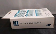 Comfortland~1 Pr Silicone Gel Heel Cups~Size M~Plantar Fasciitis~Heel Spurs~New