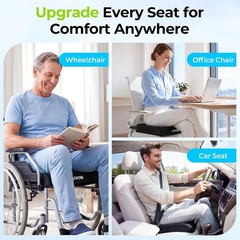 Ergonomic Wheelchair Cushion 18“x16“ – For Complete Comfort & Support