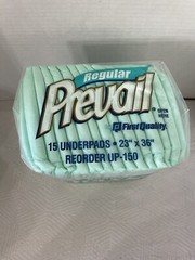 PREVAIL Underpads 15 count Large-Regular super compressed 23″x36″ mint NEW unise