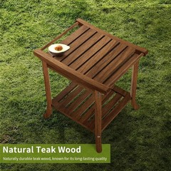 Teak Shower Benches for Inside Shower – Waterproof Wood Shower