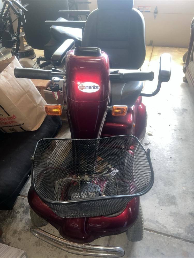 Merits Power Scooter Heavy Duty 400 lb Cap Suspension 22Mile 5mph