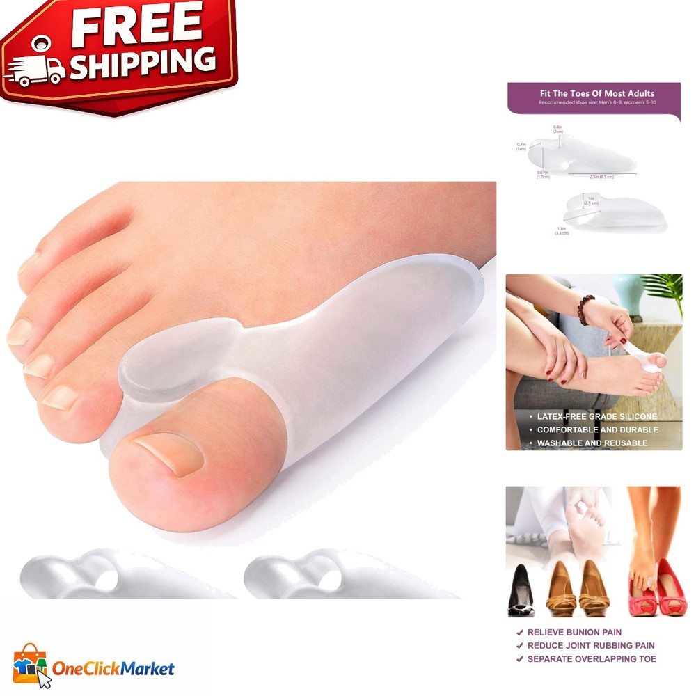 Bunion Cushion Protector – 10 Soft Silicone Pads for Big Toe Comfort & Relief