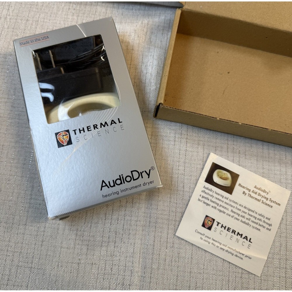 Thermal Science Audio Dry Hearing Aid Instrument Dryer W/ AC Adapter