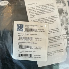 Comfortland CK-110 Universal Hinged Knee Brace Stabilization Black