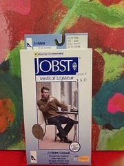 JOBST Mens Casual Knee Hi CT Socks Khaki Small 15-20mmHg New In Box
