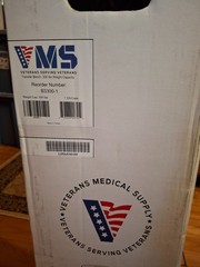 Transfer Bench Shower Chair With Back 300lb. New B3300-1 Veterans Adjustable