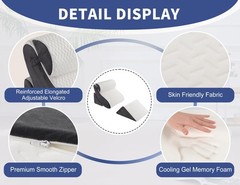 4PCS Orthopedic Bed Wedge Pillow Set for Sleeping, Post Surgery Foa… Fast Ship