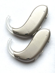 Used,Pair of Oticon Xceed 2 UP behind the ear BTE/Beige color – USA Shipping