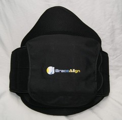 BraceAlign back brace black boa system one size OSFM S M L XL 2XL 3XL 4XL