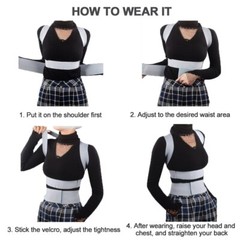 Invisible Chest Back Corrector Scoliosis Posture Brace Support Therapy