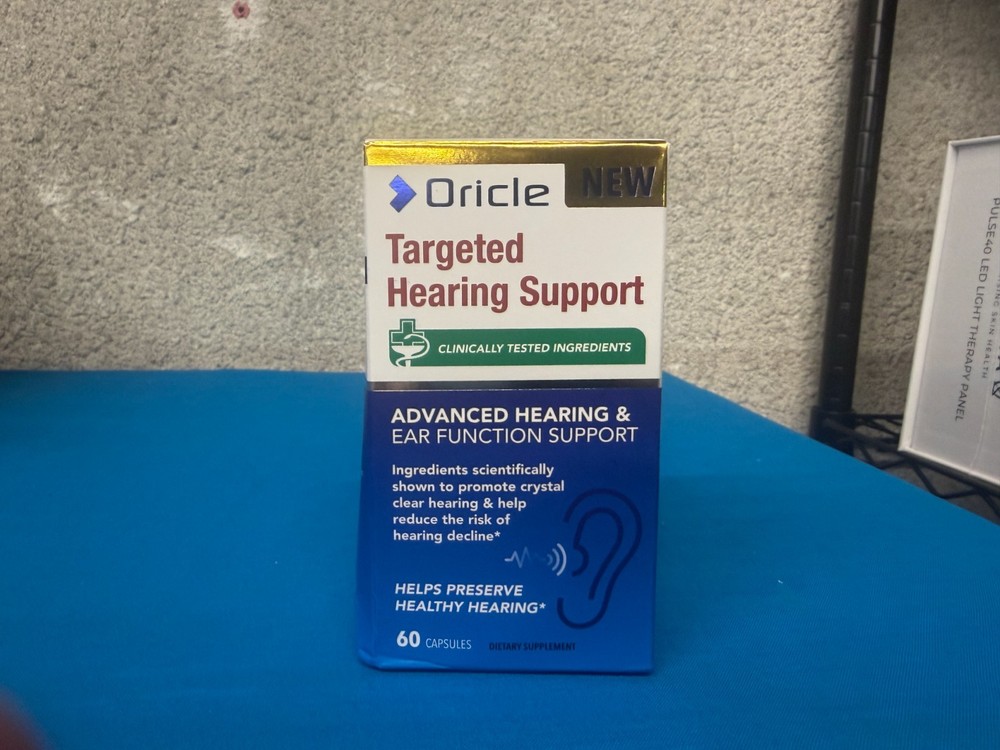 Oricle Targeted Hearing Support 60 Capsules Exp 9/2027 – New in Box!