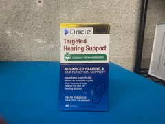 Oricle Targeted Hearing Support 60 Capsules Exp 9/2027 – New in Box!