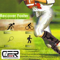 Copper Leg Compression Sleeve Calf Support Socks Brace Pain Relief Men Women Gym