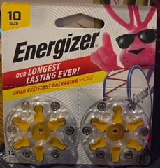 Energizer Zinc Air Hearing Aid Batteries Size 10 – 12 Count Total NEW