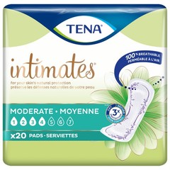 Tena Intimates Moderate Incontinence Pads, 20 Count – Pack of 1
