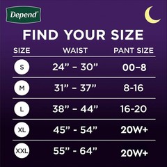 Medium Adult Diapers for Women, Odor Control and Overnight Protection, 60 Count